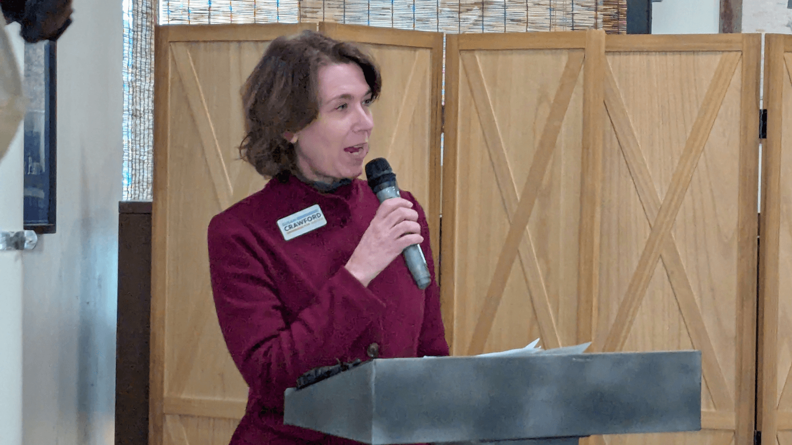 Susan Crawford Campaigns in Oshkosh and Door County