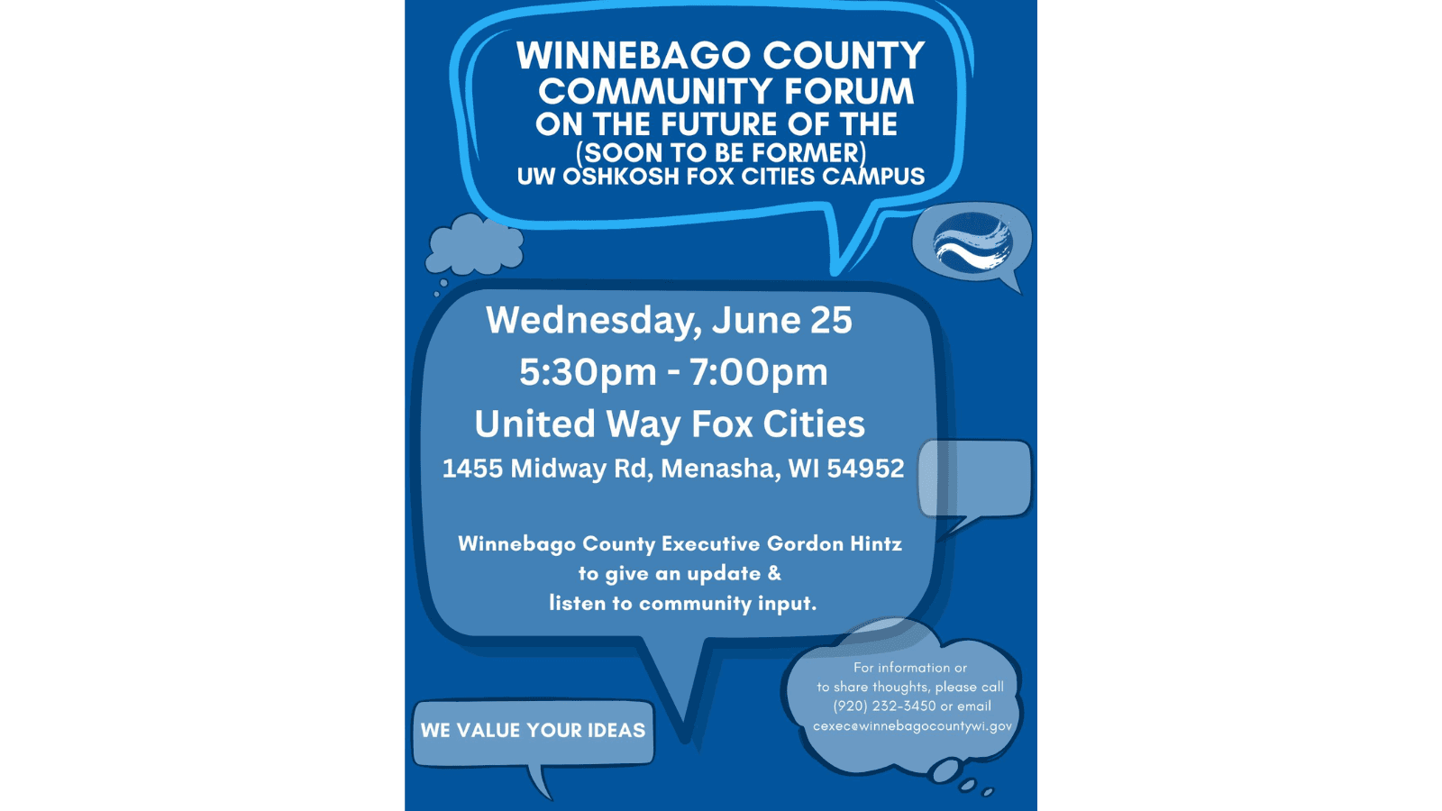 Public forum on UWO-Fox Cities campus set for Wednesday