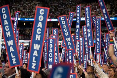 August 21, 2024 – Chicago, Illinois: Governor of Minnesota and Vice President nominee Tim Walz speaks at the Democratic National Convention.